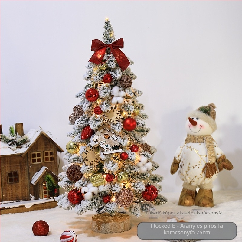 Mini flockolt karácsonyfa díszek asztali használatra, nordic stílusban, PVC anyag, Hao guan márka, kategória: karácsonyfa, IP engedély: Nincs