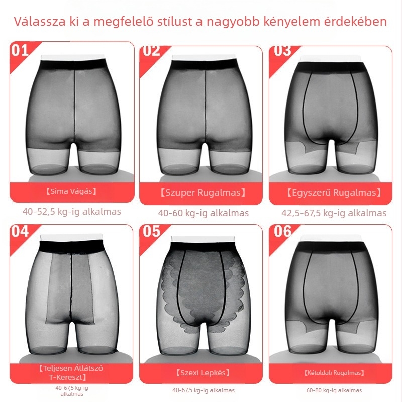 Női ultra vékony harisnya formázó és anti-frikcióval, Core-spun szál, nylon 70–80%