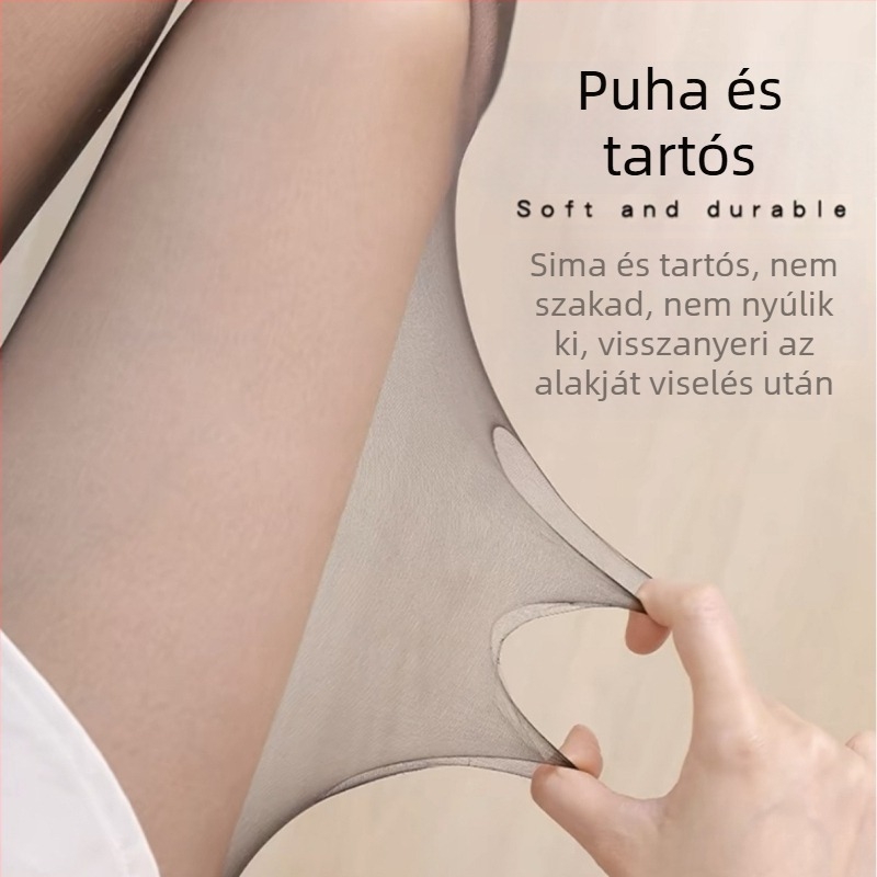 Nylon ultra vékony harisnyanadrág T-öltéses, teljes hosszúságú, egyszínű, láthatatlan és szaggatások elleni