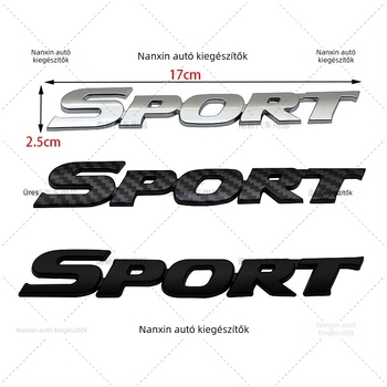 SPORT hátsó embléma Toyota Highlanderhez - ABS anyag, öntapadós ragasztás, karosszériára szerelhető, figurális dizájn, testreszabható feldolgozás