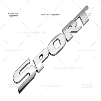 SPORT hátsó embléma Toyota Highlanderhez - ABS anyag, öntapadós ragasztás, karosszériára szerelhető, figurális dizájn, testreszabható feldolgozás