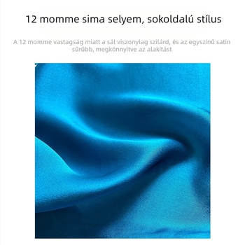 Selyem kis négyszögletes sál - 100% selyem, warp-kötött szövés, Zhejiang eredet, nyár 2022
