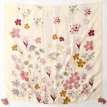 Poliészter sál: egyszerű szövés, meleg, napvédő, négy évszakos stílus, friss és édes