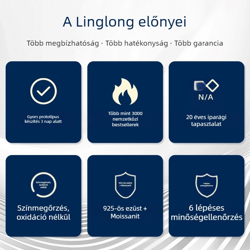 925-ös ezüst női moissanit lánc karkötő, geometriai kialakítás, 1 karát Moissanite, elektroplattálás, Linlong Jewelry