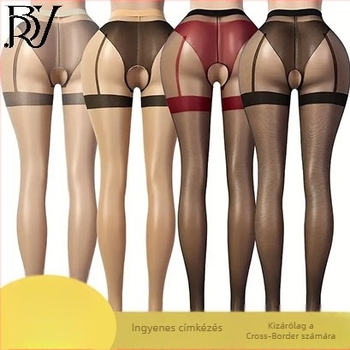 Női harisnyák nyitott ágyékkal, vékony nylonból, anti-karcolás