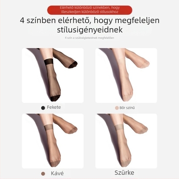 Langsha Női ultra vékony nylon harisnya – láthatatlan, egyszínű mintázat, középtáv hosszú cső, Mercerizált felület, 80–90% nylon, nyárra