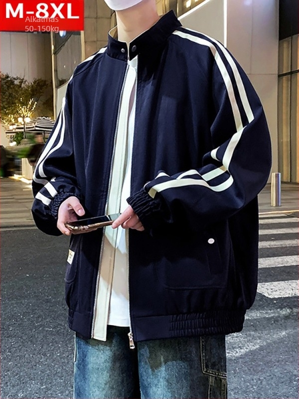 Álló galléros dzseki szalag részlettel, cipzárral, szélálló poliészter anyagból, lazán szabott