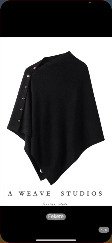 Női kötött sál, minimalist stílus, hosszított dizájn, egyszínű mintázat, őszre alkalmas