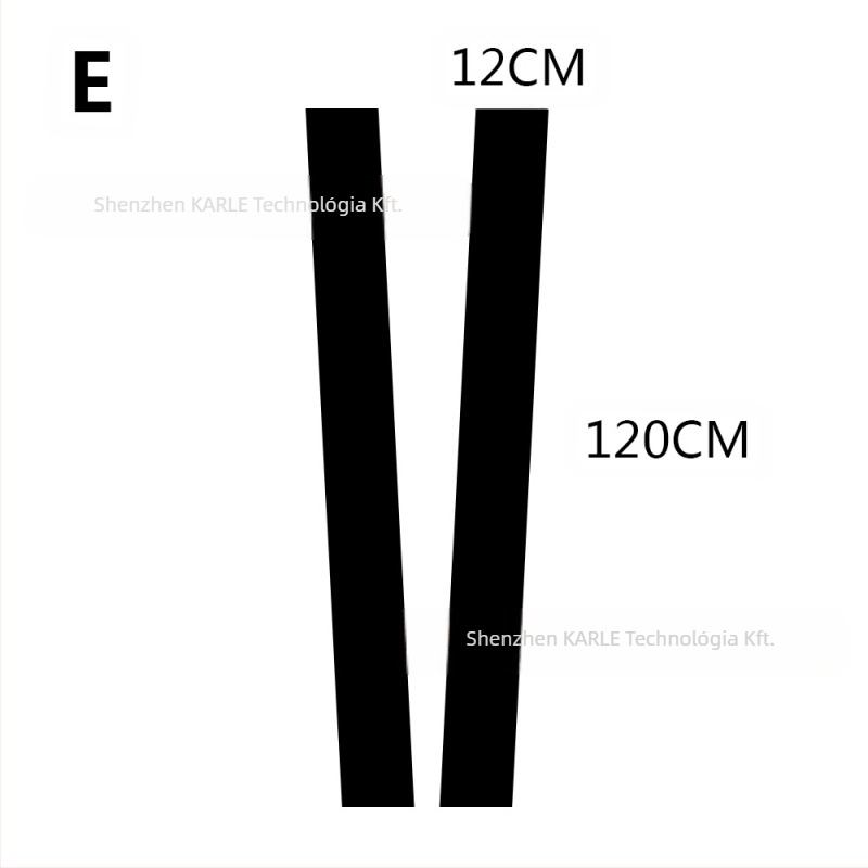 PVC autófedél matricája — hosszú csíkos öntapadó dekor, ajtóvonalhoz, testreszabható hosszúság és szélesség