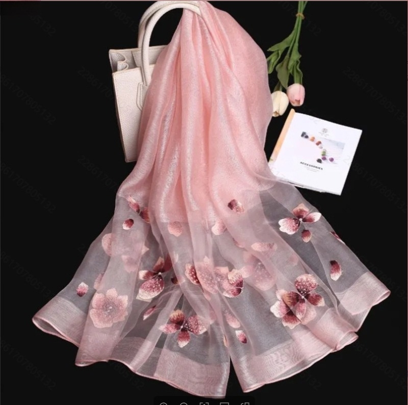 Xin ruishi selyemsál Su hímzéssel, Hangzhou-i selyem, eredeti dizájn, 2023 téli szezon