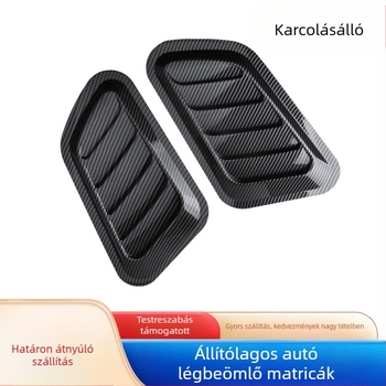Öntapadós ABS légkivezető matrica, karbon szálas hatás