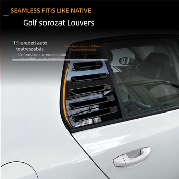 AMP-Z ABS karosszériás matrica Volkswagen Golf GTI Mk6/Mk7/Mk8 – Piano fekete karbon textúra, ragasztóval történő felhelyezés