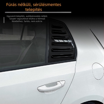 AMP-Z ABS karosszériás matrica Volkswagen Golf GTI Mk6/Mk7/Mk8 – Piano fekete karbon textúra, ragasztóval történő felhelyezés