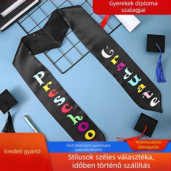 Gyermekek szatén ünnepi vállszalag - uniszex, nyár, egyszerű stílus, nyomtatott dekoráció