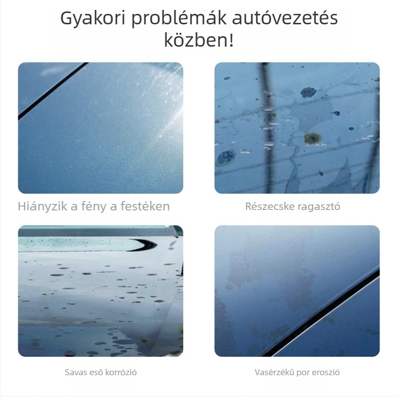 Autófesték bevonó és polírozó szer — hordozható folyékony karbantartó megoldás bőrtárgyak, belső tér és műszerfal felújítására; két év szavatosság.