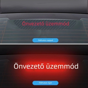 Tesla Model 3/Y autó lámpa matricája, karbon rost textúrával, karbon rost imitációval, szívócsésze rögzítés, testreszabható