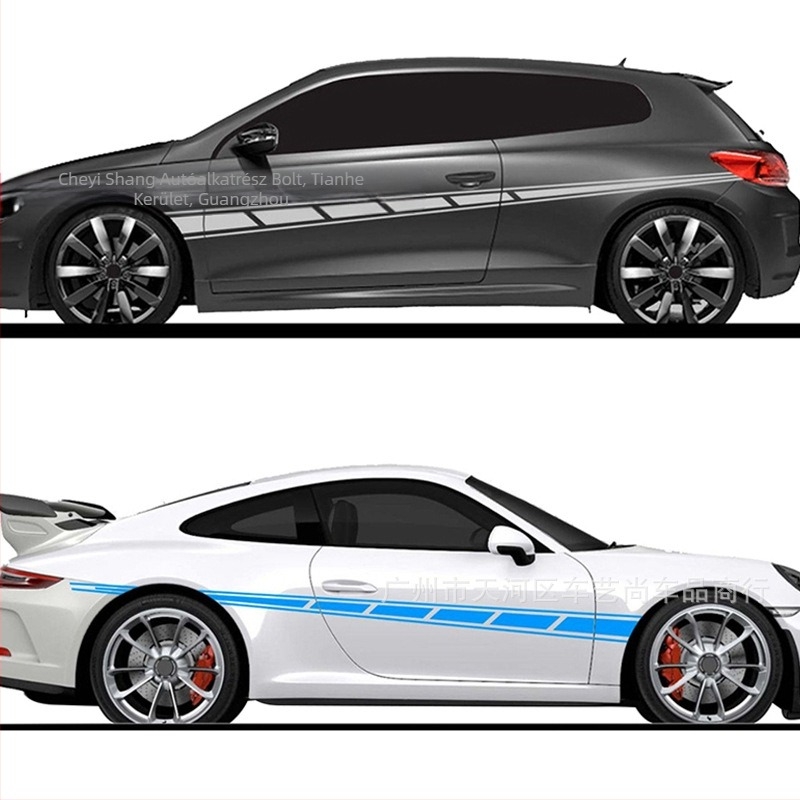 Garland mintájú karosszéria matrica, anyag: matrica, erős ragasztó, rögzítés ragasztással