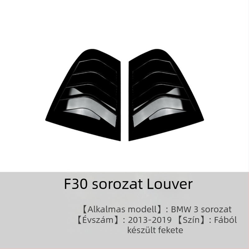 Karosszéria matrica BMW 3 Series E90/F30/G20, AMP-Z ABS anyag, karbon szövés mintázat, ragasztóval történő felhelyezés