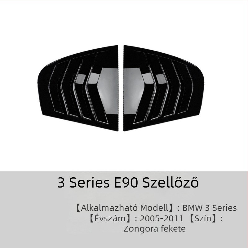 Karosszéria matrica BMW 3 Series E90/F30/G20, AMP-Z ABS anyag, karbon szövés mintázat, ragasztóval történő felhelyezés