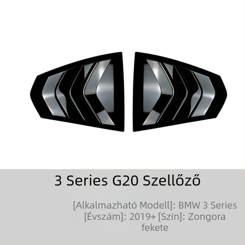 Karosszéria matrica BMW 3 Series E90/F30/G20, AMP-Z ABS anyag, karbon szövés mintázat, ragasztóval történő felhelyezés