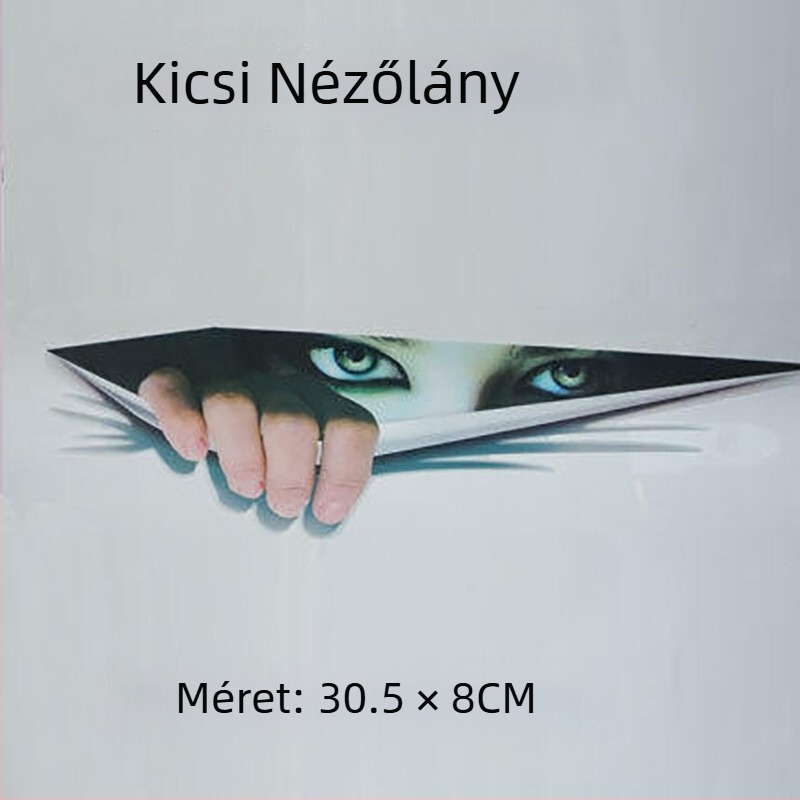 Autó karosszéria matrica, 3D anyag, rajzfilm minta, erős tapadás, autókhoz