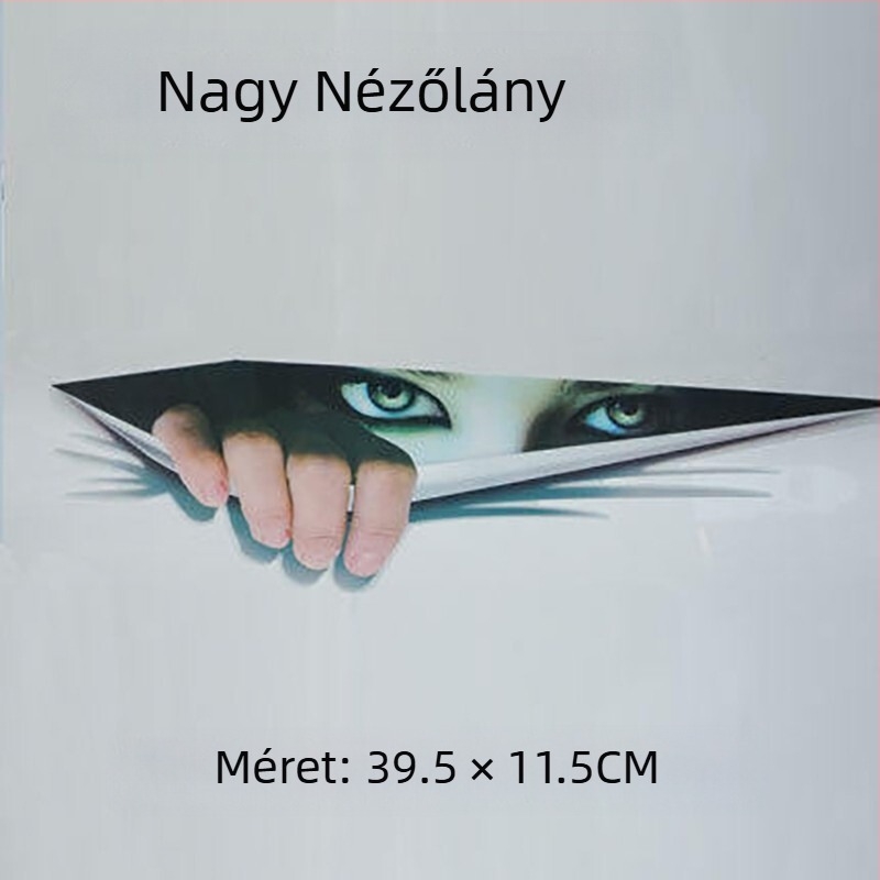 Autó karosszéria matrica, 3D anyag, rajzfilm minta, erős tapadás, autókhoz