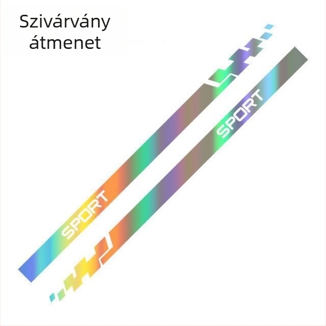 Autó oldalsó szoknya matrica — testreszabható teljes autó dekor, ütközésgátló ragasztó, telepítés vákuumrögzítéssel, Card Vernon Cool Sticker