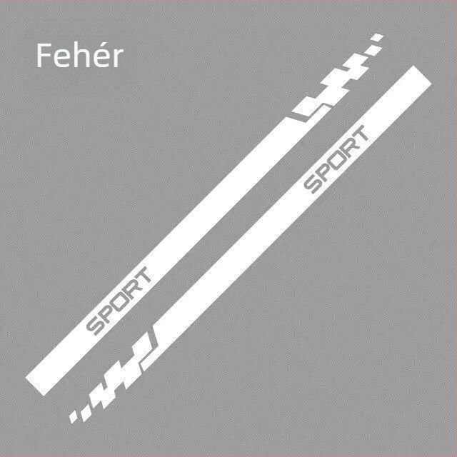 Autó oldalsó szoknya matrica — testreszabható teljes autó dekor, ütközésgátló ragasztó, telepítés vákuumrögzítéssel, Card Vernon Cool Sticker