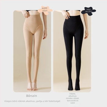 Csípőemelő és formázó hatású harisnyanadrág, nylon 80–90%, vastag anyag, egyszínű mintázat, szexi stílus