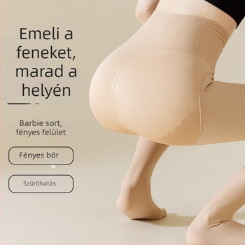 Csípőemelő és formázó hatású harisnyanadrág, nylon 80–90%, vastag anyag, egyszínű mintázat, szexi stílus