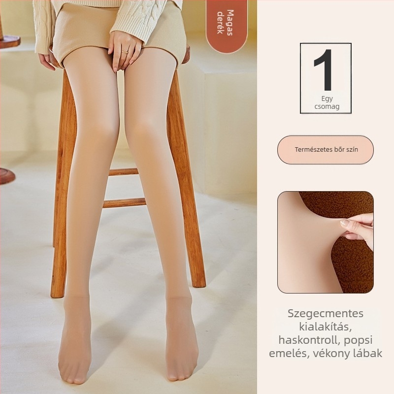 Csípőemelő és formázó hatású harisnyanadrág, nylon 80–90%, vastag anyag, egyszínű mintázat, szexi stílus