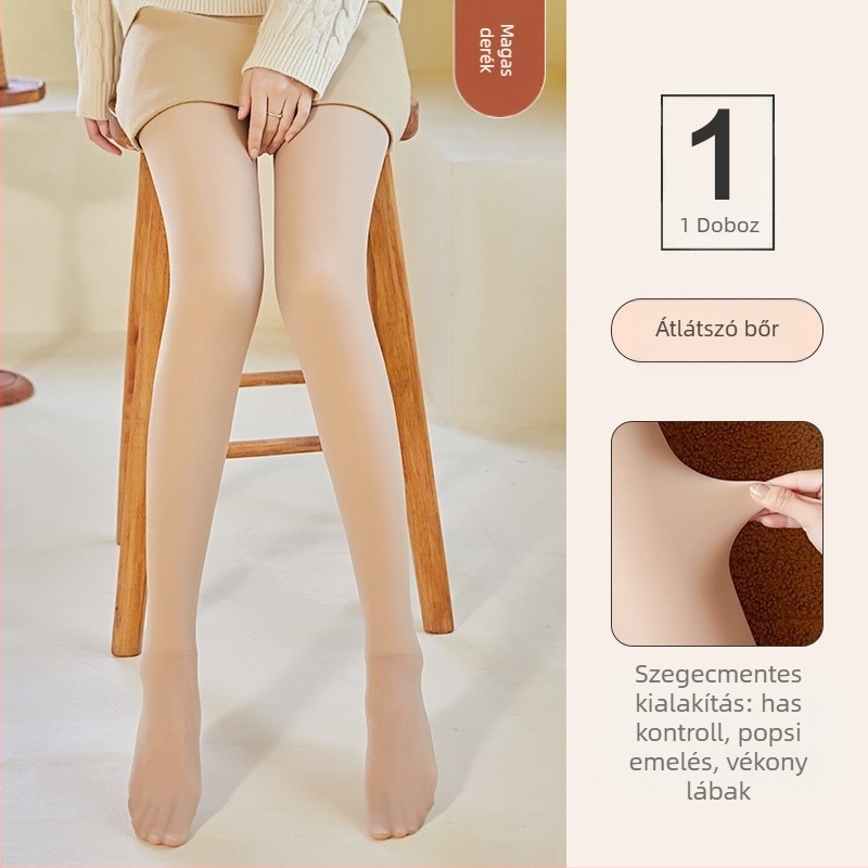 Csípőemelő és formázó hatású harisnyanadrág, nylon 80–90%, vastag anyag, egyszínű mintázat, szexi stílus