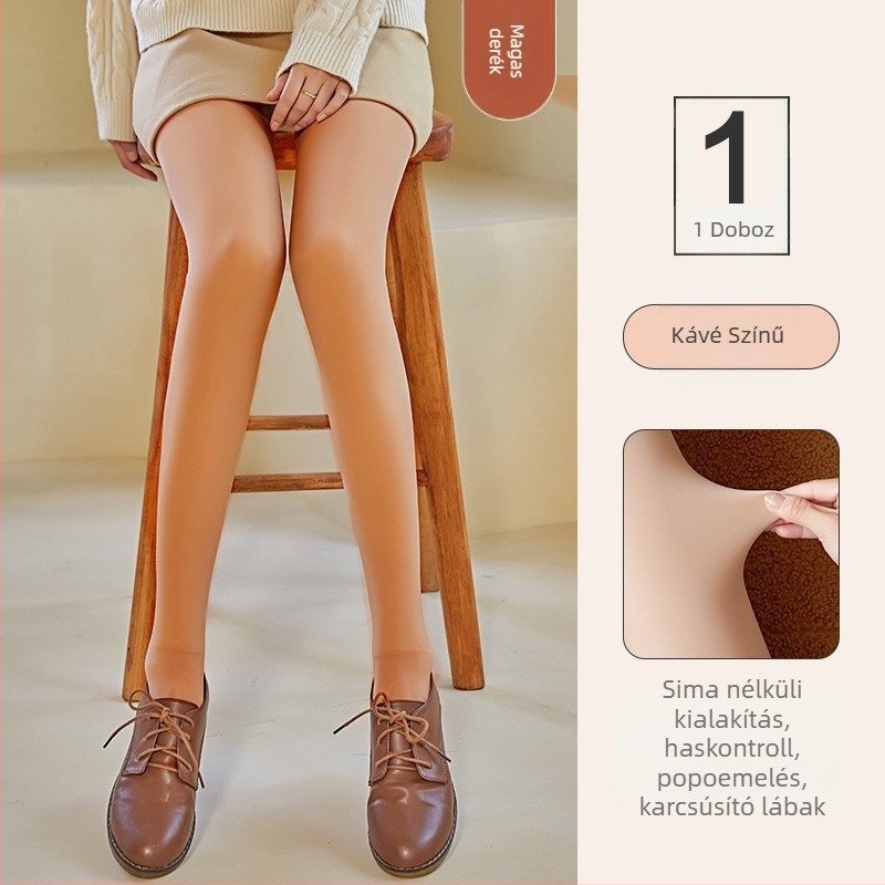 Csípőemelő és formázó hatású harisnyanadrág, nylon 80–90%, vastag anyag, egyszínű mintázat, szexi stílus