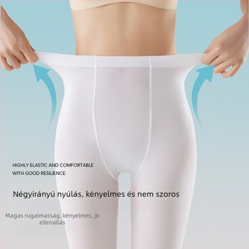 Női táncos harisnyanadrág Velvet – anti-akasztás védelem, egyszínű mintázat, 50D, poliészter 50–70%