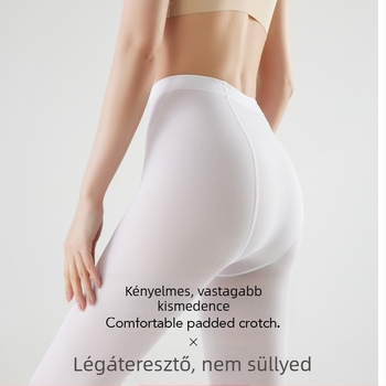 Női táncos harisnyanadrág Velvet – anti-akasztás védelem, egyszínű mintázat, 50D, poliészter 50–70%