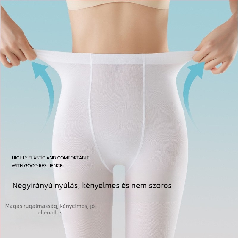 Női táncos harisnyanadrág Velvet – anti-akasztás védelem, egyszínű mintázat, 50D, poliészter 50–70%