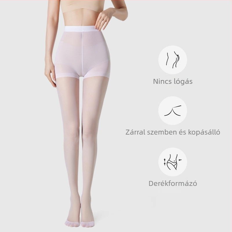 Női táncos harisnyanadrág Velvet – anti-akasztás védelem, egyszínű mintázat, 50D, poliészter 50–70%