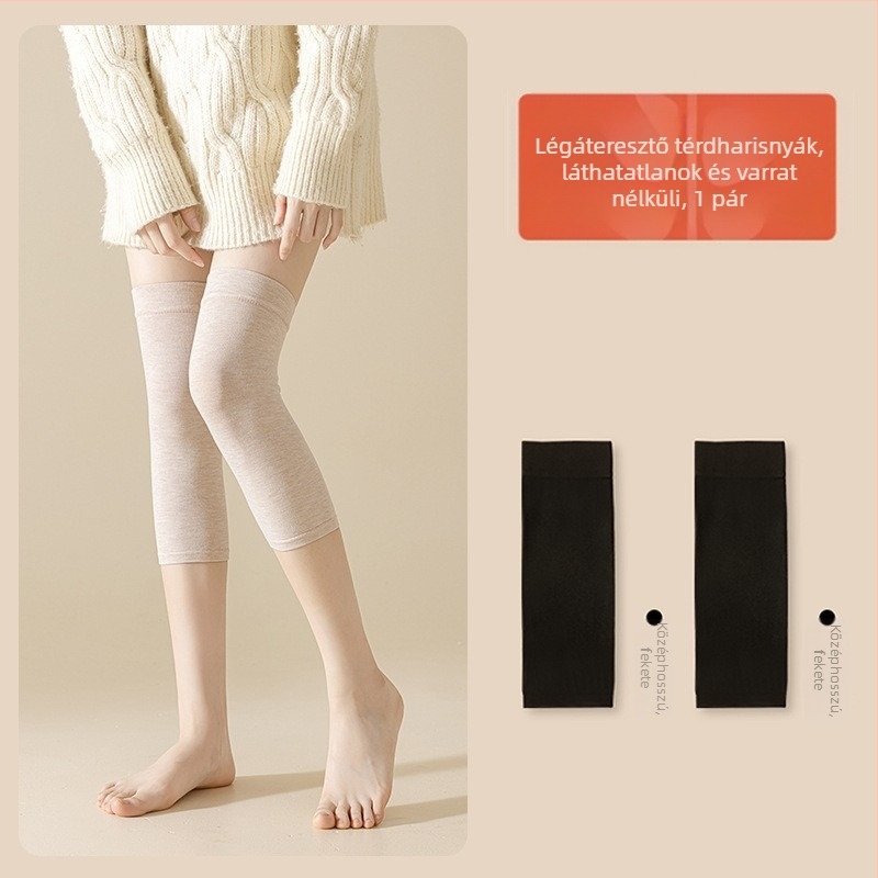 Női nylon harisnya térdig érő, vékony, 15D, csúszásmentes szilikon, anti-szakadás