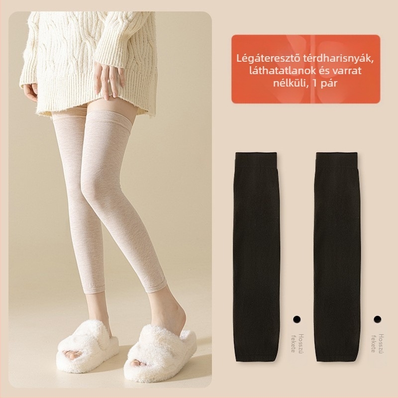 Női nylon harisnya térdig érő, vékony, 15D, csúszásmentes szilikon, anti-szakadás
