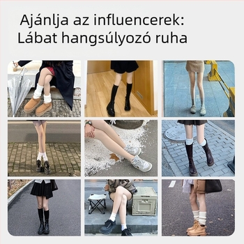 Bársonyos vastag harisnya alakformáló, csúszás elleni, lábakkal (viszkóz 30–50%)