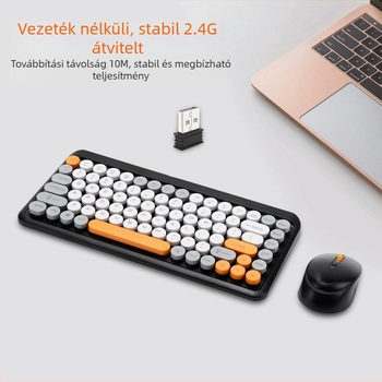 Vezeték nélküli billentyűzet és egér készlet – Bluetooth csatlakozás, ergonómiai támogatás, testreszabás elérhető