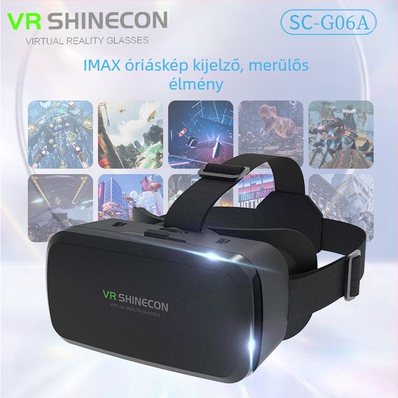 Magic Mirror G06A VR szemüveg mobiltelefonhoz — bemenet a telefonképernyőről, felbontás 720-1080-2K, funkciók: szociális szórakozás, mozgáskövetés