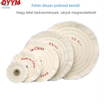 Ékszer pamutkör, pamutból készült, abrazív nélkül, belső átmérő 10, keménység: pamut