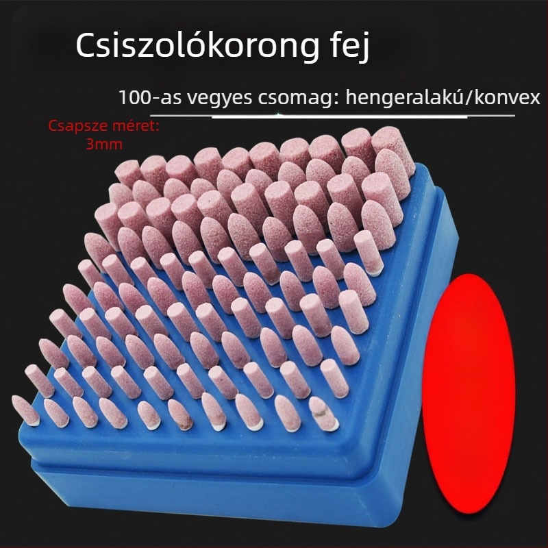 Csiszolófej WELIBA – korund, modell: Grinding head, csiszoláshoz és polírozáshoz öntőforma acélból, rézből és alumíniumból