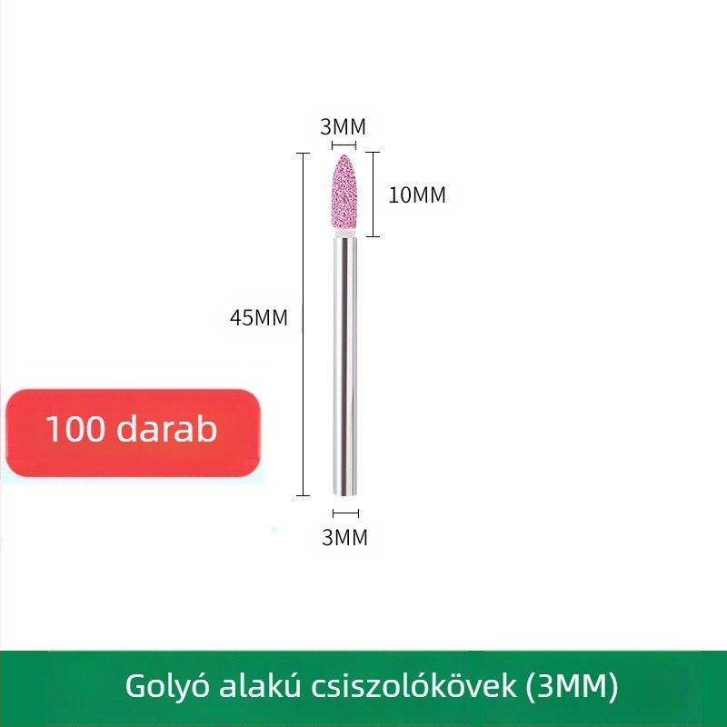 Csiszolófej WELIBA – korund, modell: Grinding head, csiszoláshoz és polírozáshoz öntőforma acélból, rézből és alumíniumból
