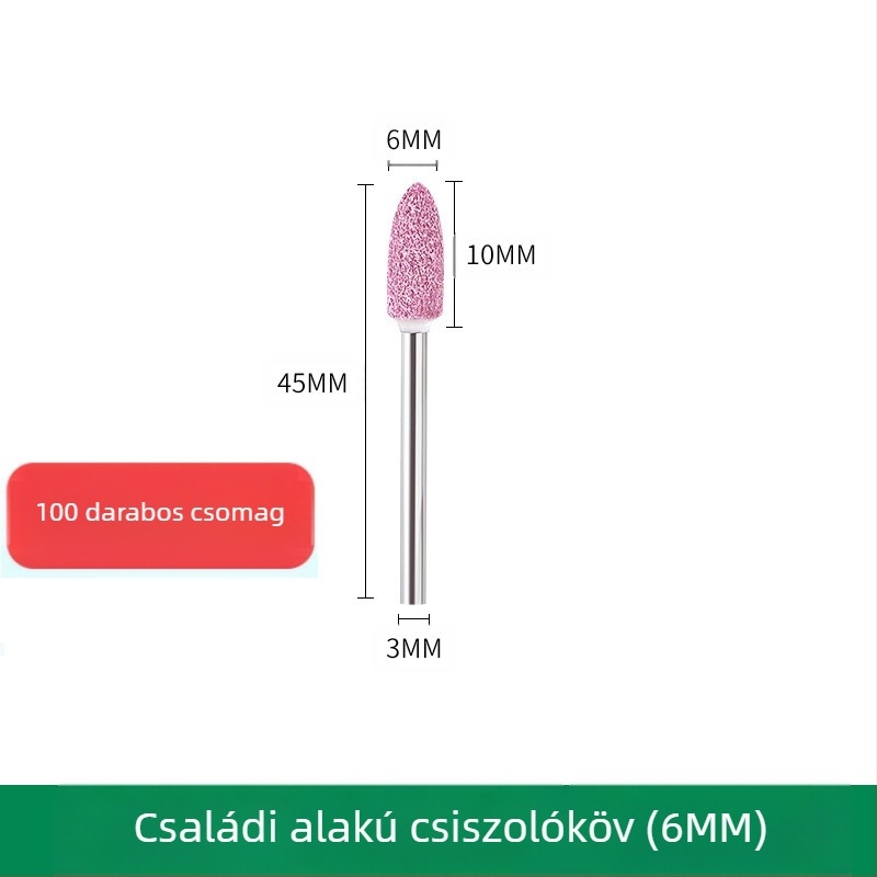 Csiszolófej WELIBA – korund, modell: Grinding head, csiszoláshoz és polírozáshoz öntőforma acélból, rézből és alumíniumból