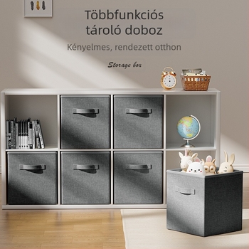 Nagy kapacitású összecsukható tároló doboz, nemszövet anyagú, 10–20L, hordozható