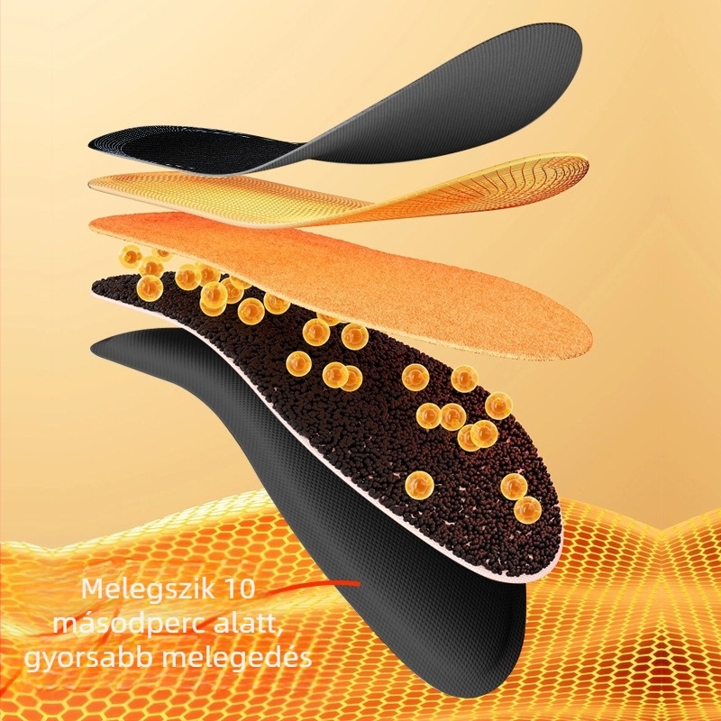 USB fűtőtalp cipőkhöz, önmelegítő, vágásra szabható, velúr felsőrész, EVA talp