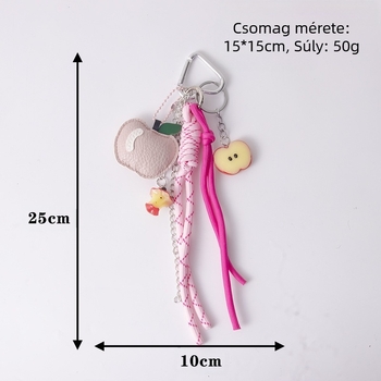 Almafás táskadísz - fonott kötél, PU anyag, Blessed Jewelry, Jinhua, 2025 tavasz