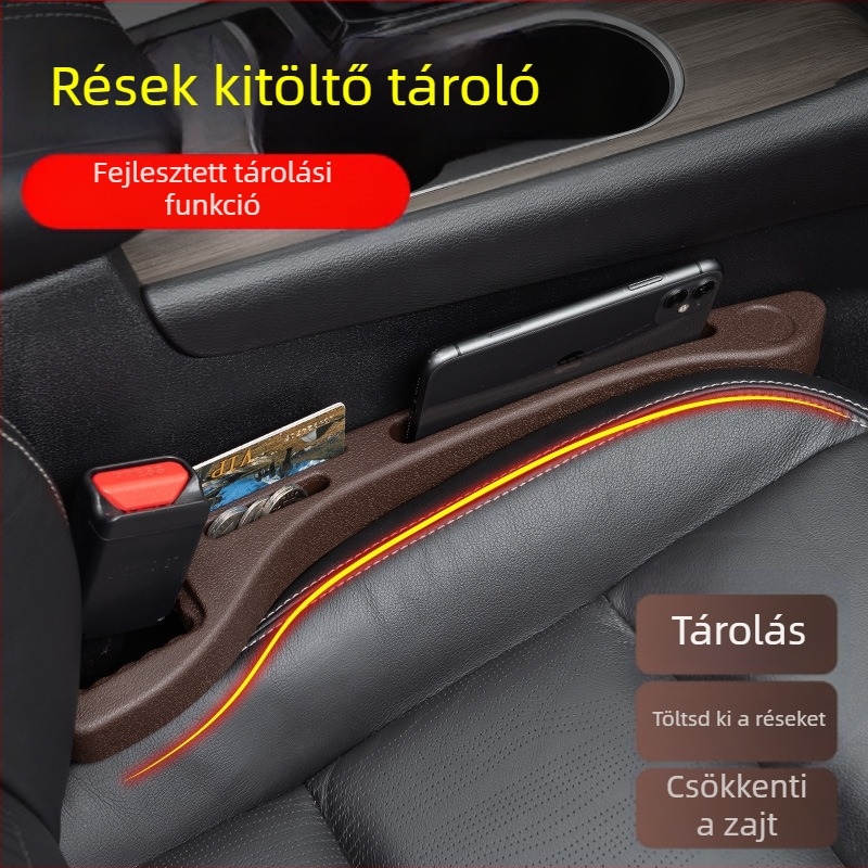 Autóülés közötti rés kitöltő csík - gumi, egyszerű stílus, megakadályozza a tárgyak leesését, XINYI márka